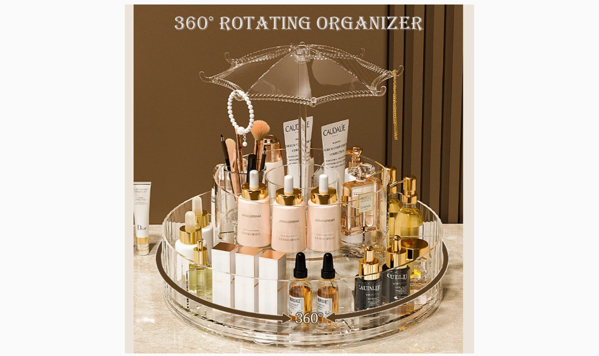360 Rotating Makeup Organizer