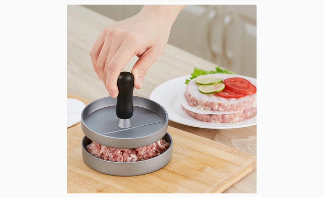 Burger aluminum press