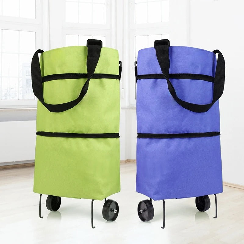 Foldable Shopping Bag With Wheels