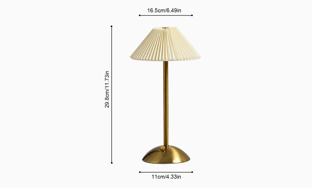 Desk Light with Pleated Umbrella