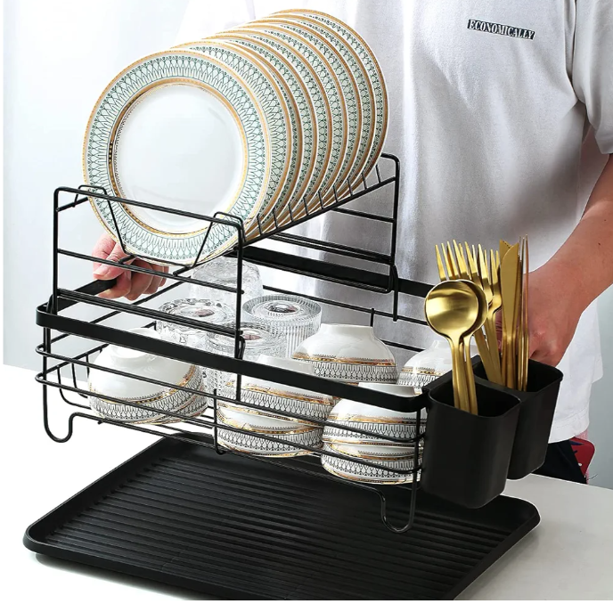 2 tier Dish Rack with tray