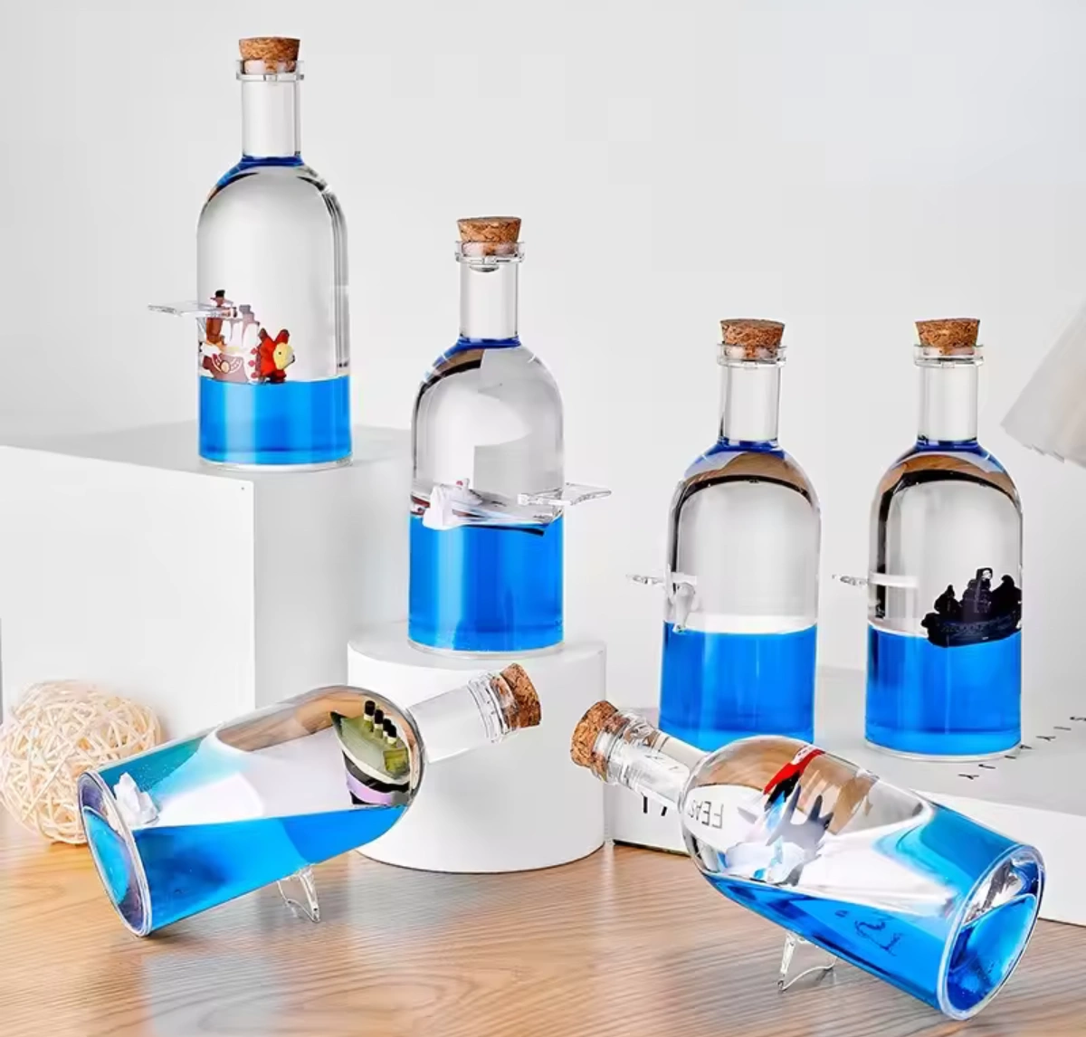 Floating boat  bottle 🌊