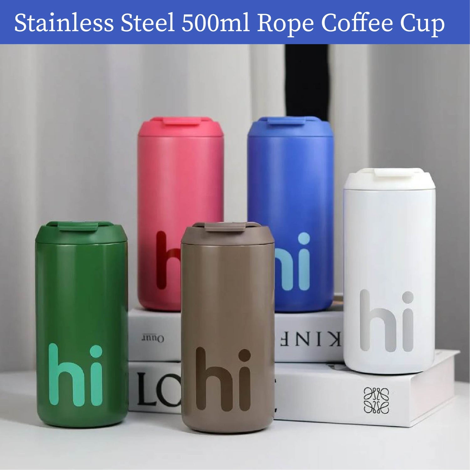 Stainless Steel Insulated Coffee Mug – 500ml