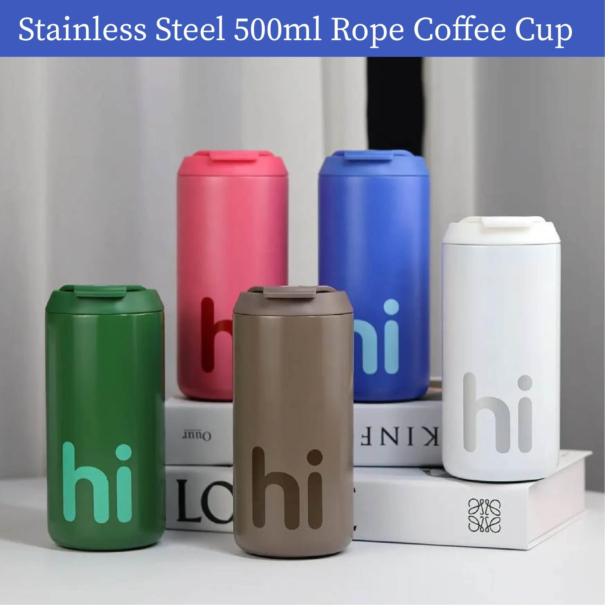 Stainless Steel Insulated Coffee Mug – 500ml