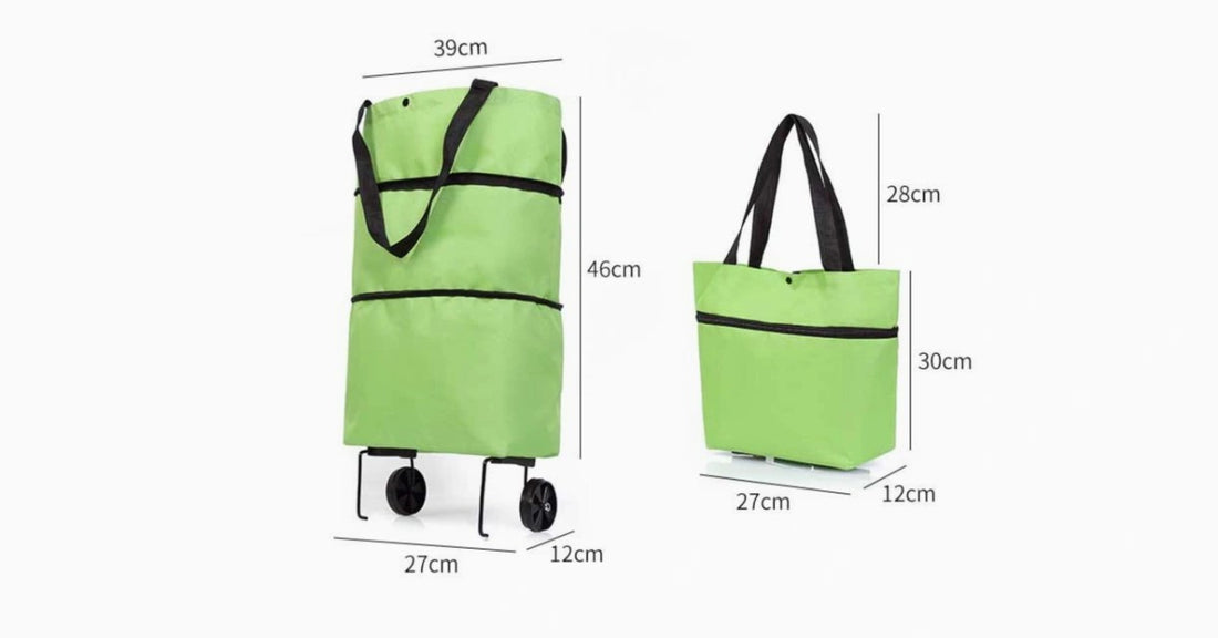 Foldable Shopping Bag With Wheels
