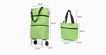 Foldable Shopping Bag With Wheels